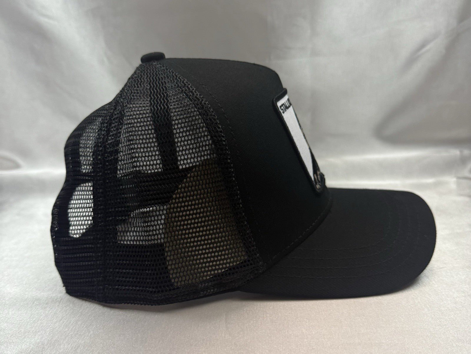 Goorin Bros Stallion Patch Trucker Snapback Hat – Black Mesh Adjustable Cap