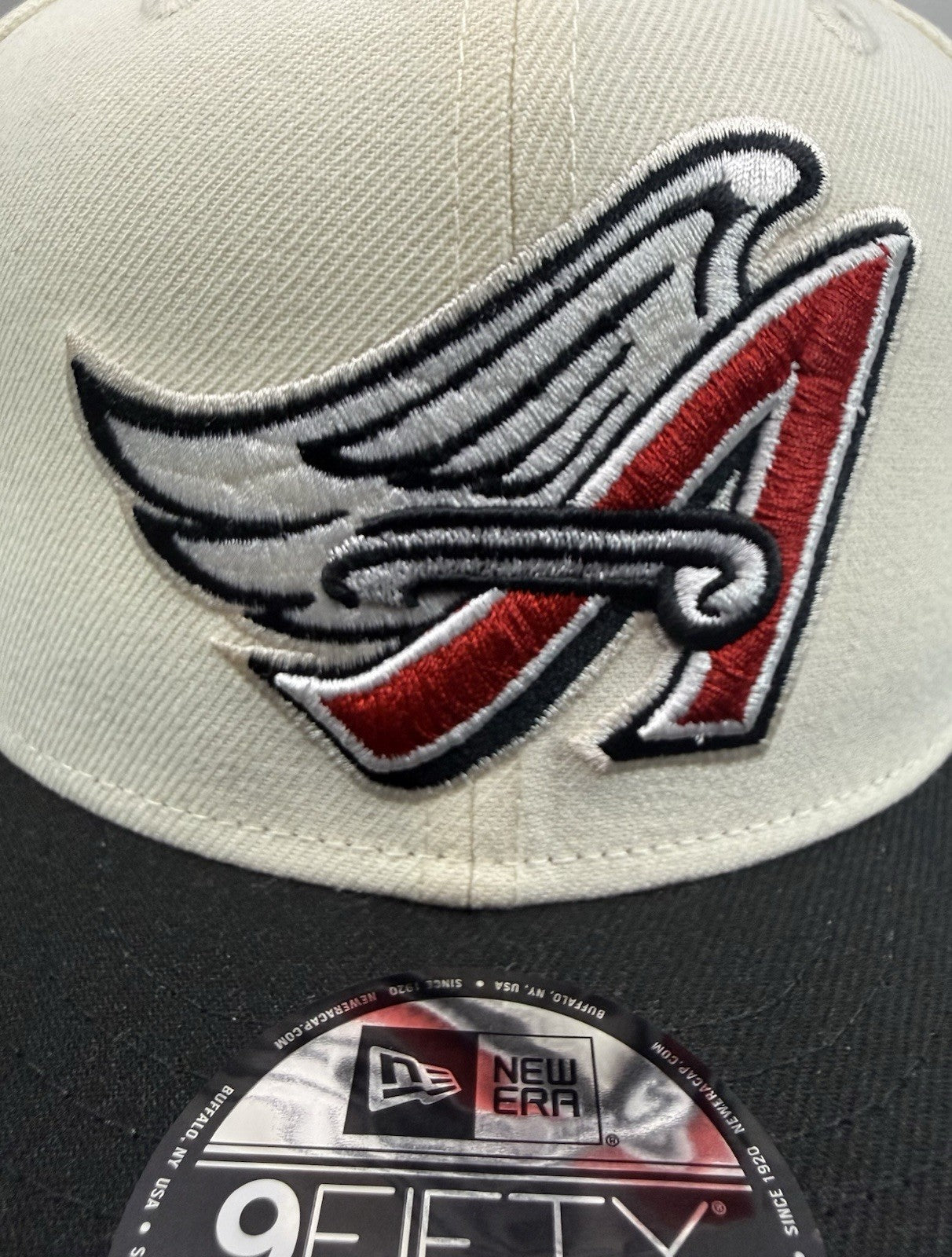 Angels 40th Season New Era 9FIFTY Snapback Off White Black