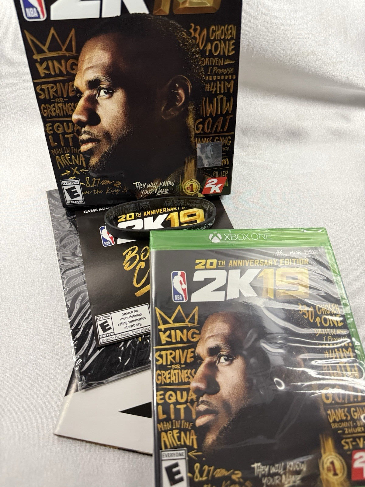 NBA 2K19 20th Anniversary Edition (Microsoft Xbox One, 2018) Complete W/ Poster