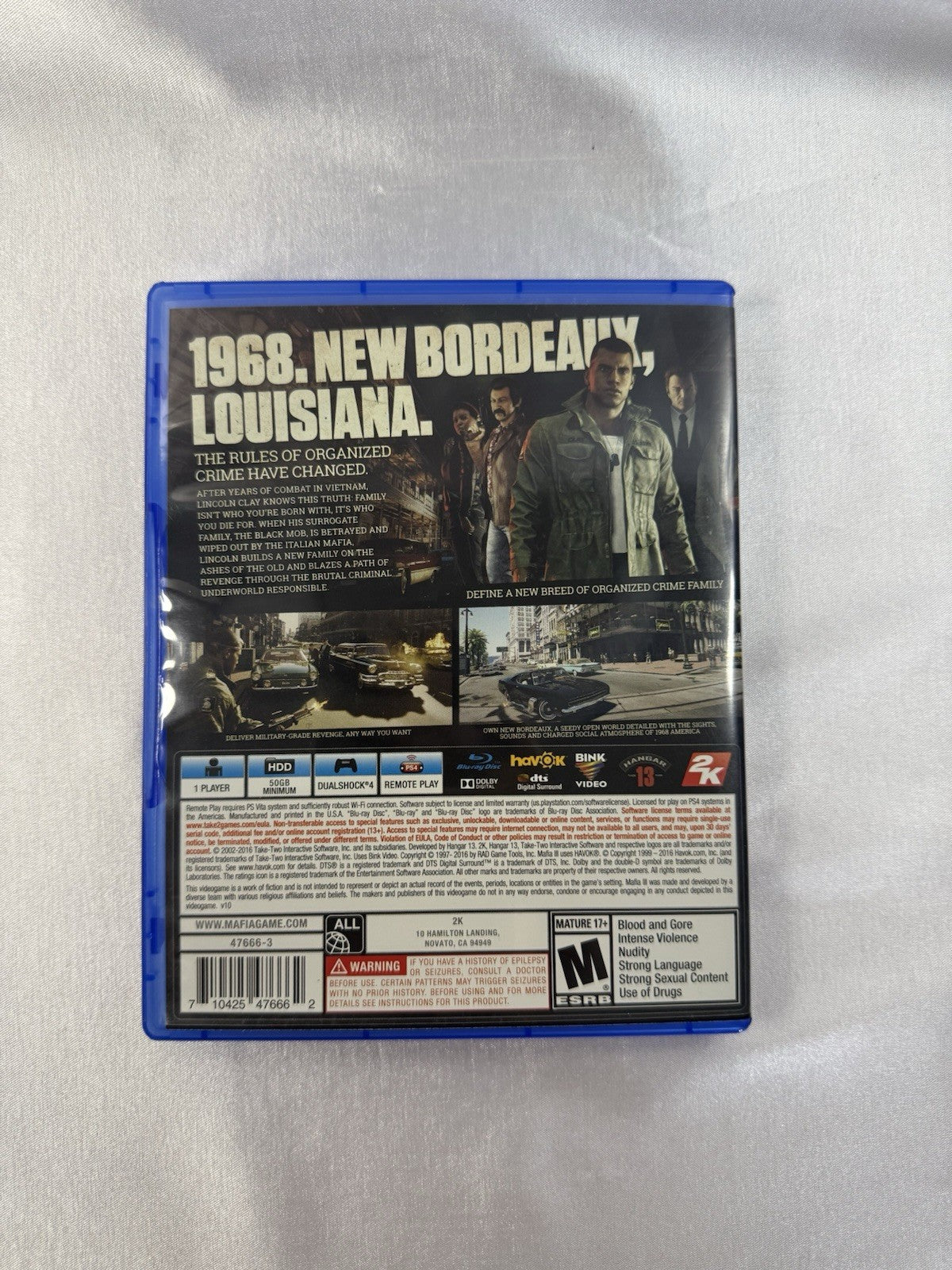 Mafia III – PlayStation 4 (PS4) – CIB / Excellent Condition