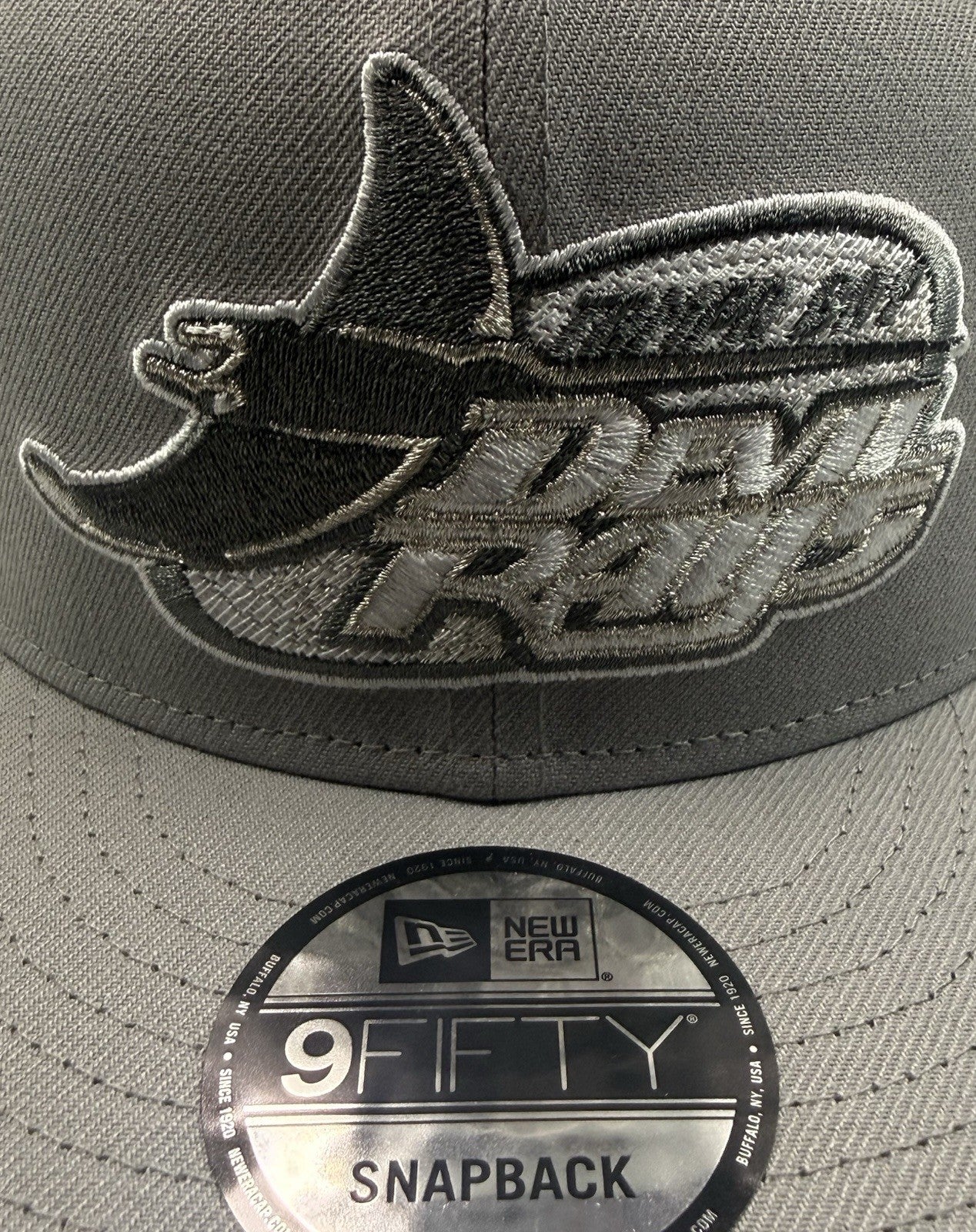 Tampa Bay Rays Devil Rays New Era 9FIFTY Gray Snapback Hat