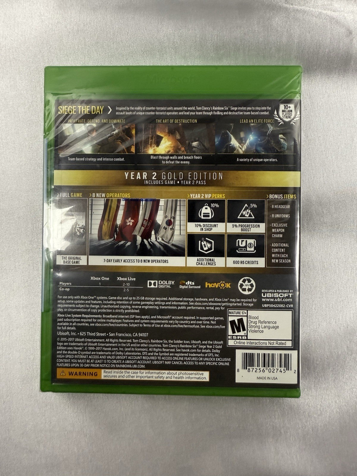 Tom Clancy's Rainbow Six Siege Year 2 Gold Edition Xbox One