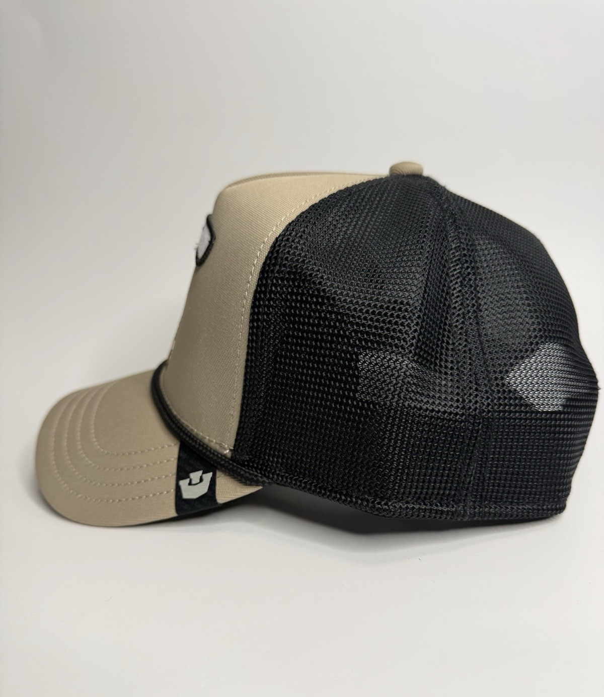 Goorin Bros “GOAT” Trucker Hat – Tan/Black – Adjustable Snapback