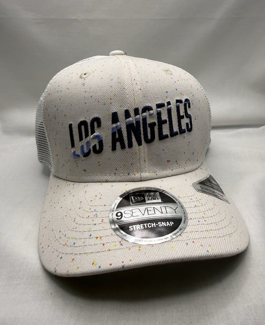 New Era 9Seventy Los Angeles Dodgers 2024 City Connect Speckle Snapback Trucker