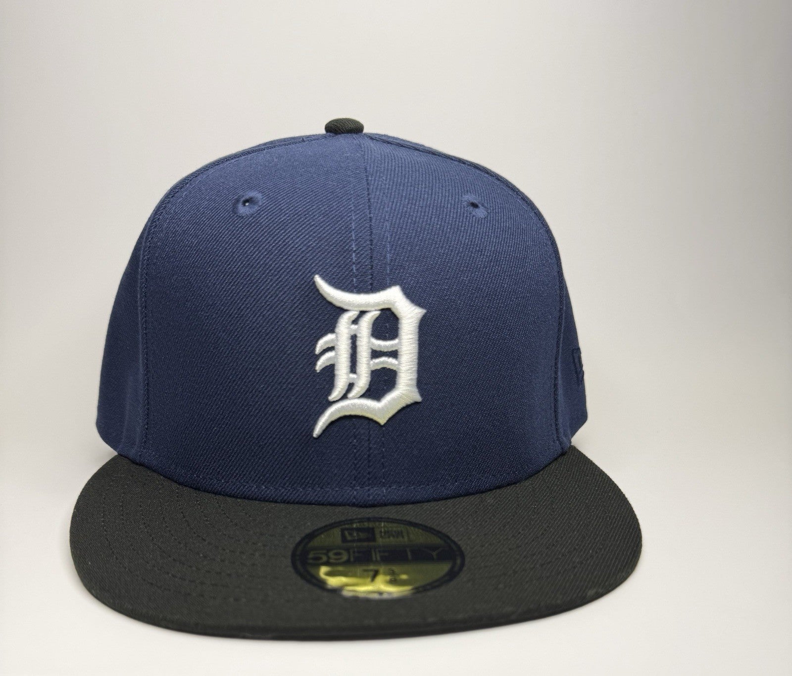 New Era 59FIFTY Detroit Tigers Fitted Hat – Navy/Black – Size 7 1/2