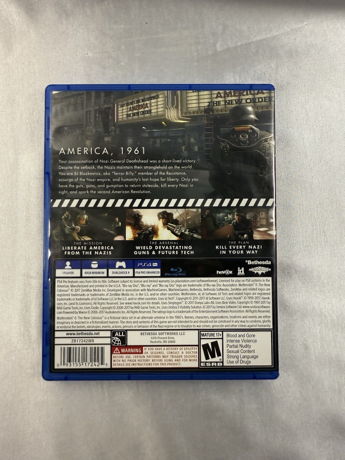Wolfenstein II: The New Colossus - Sony PlayStation 4 - Used