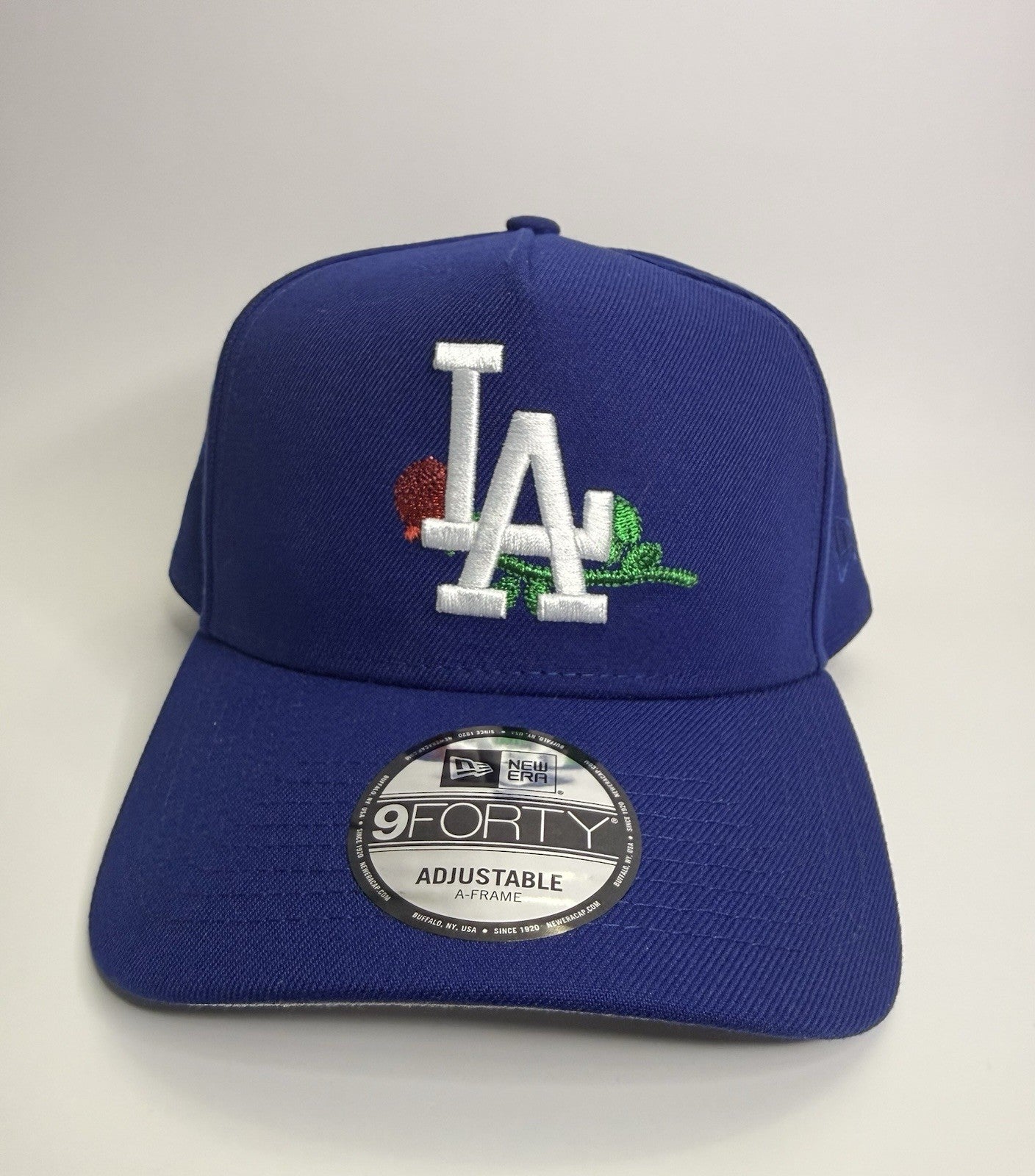 New Era 9FORTY A-Frame Los Angeles Dodgers “Rose” 🌹 Snapback – Royal Blue