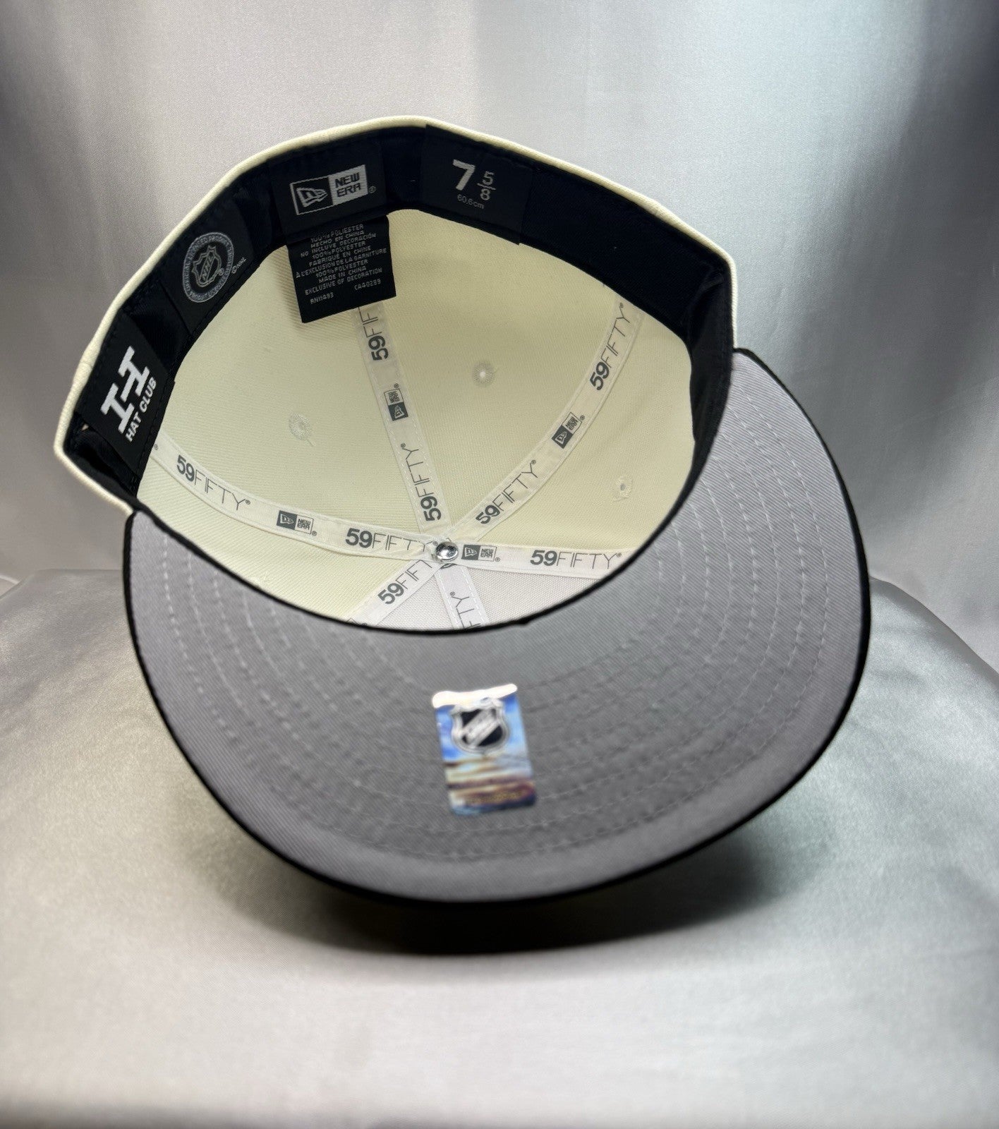 New Era 59FIFTY Los Angeles Kings Hat – Cream/Black – Fitted Size 7 5/8