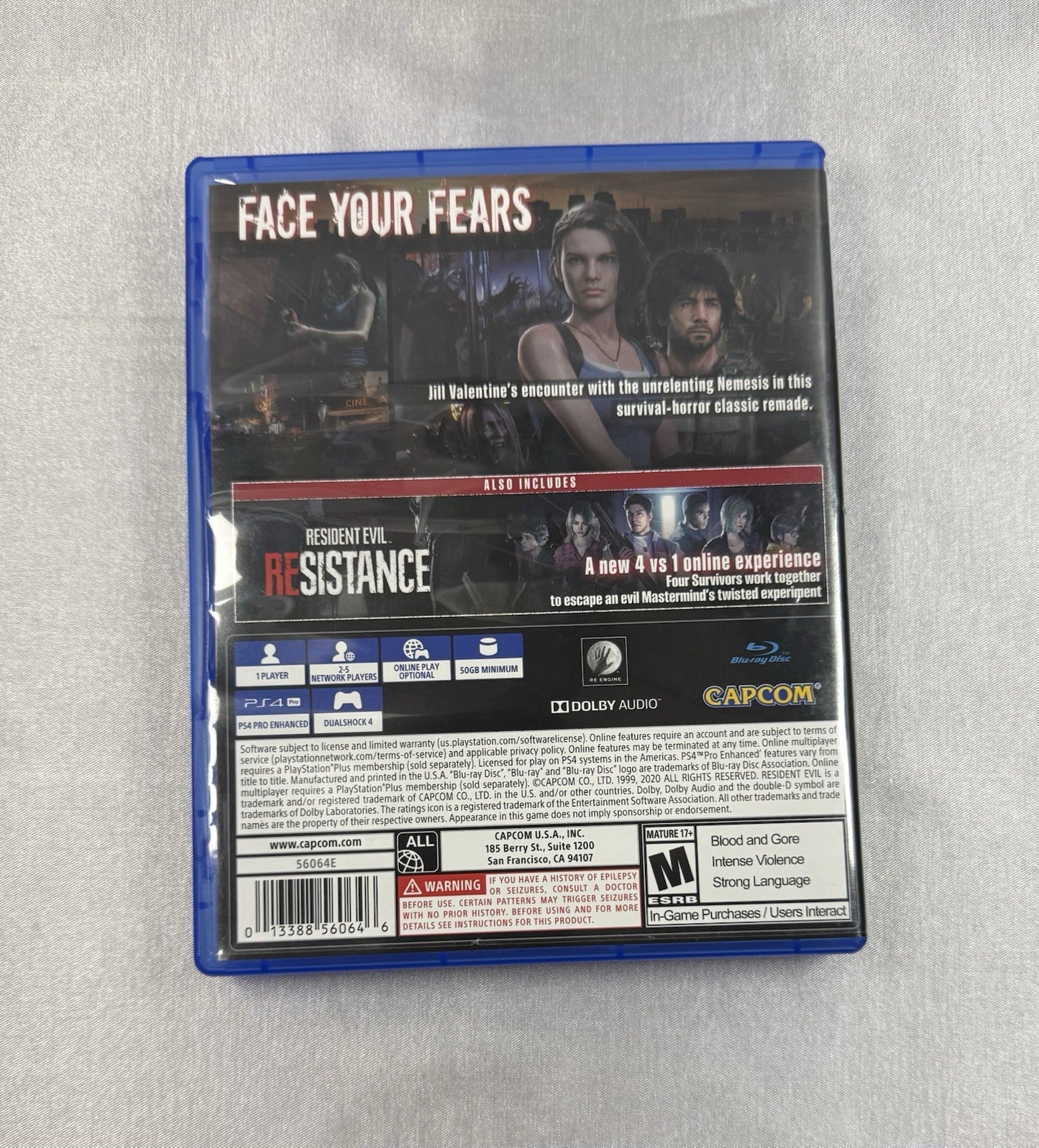 Resident Evil 3 (PS4) | CIB | Tested & Working | Complete-In-Box