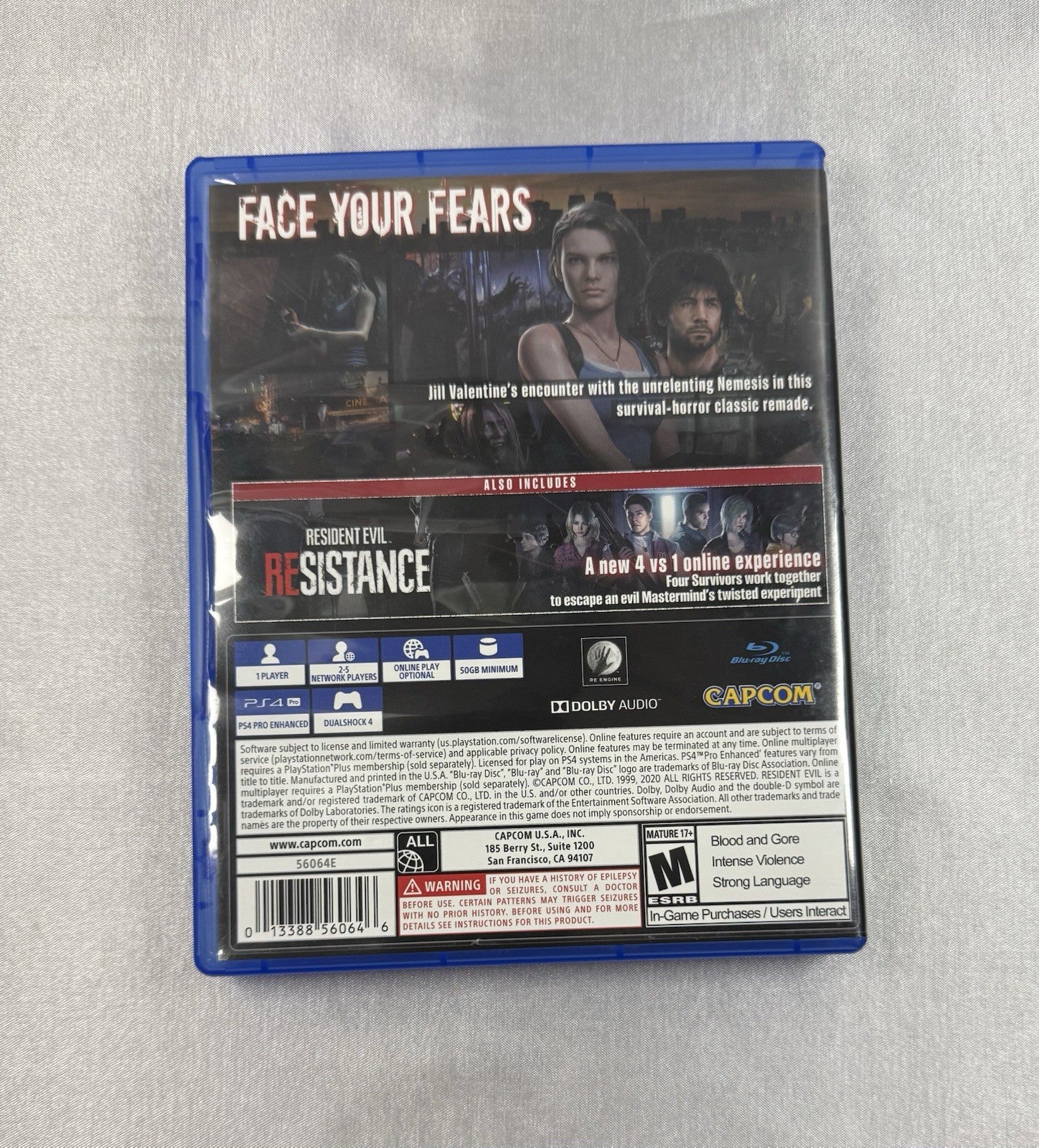 Resident Evil 3 (PS4) | CIB | Tested & Working | Complete-In-Box