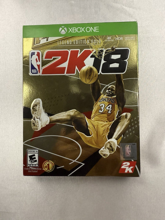 🎮 NBA 2K18 Legend Edition Gold (Xbox One) – Brand New | Shaquille O’Neal 🏀🔥