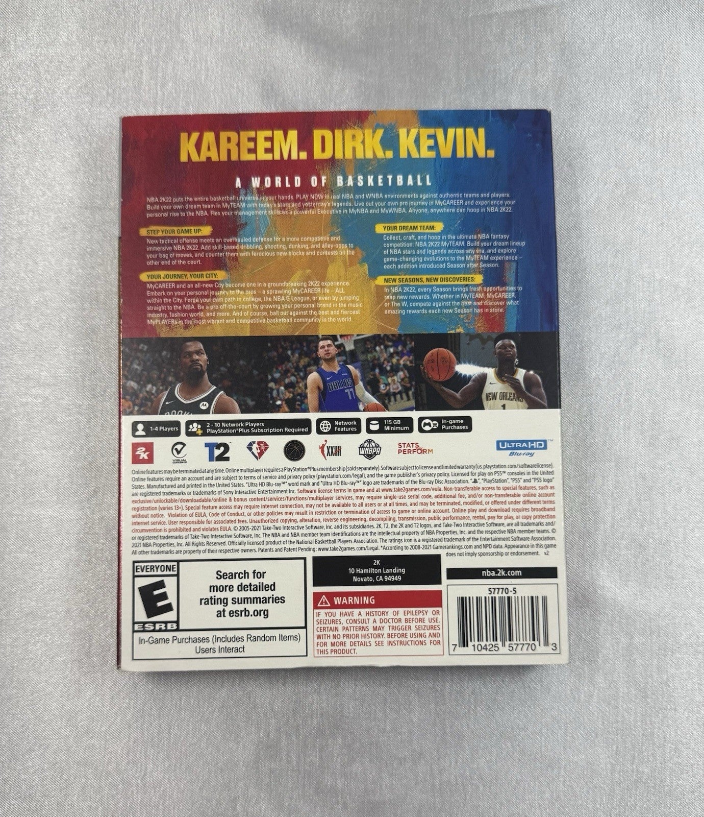 NBA 2K22 – 75th Anniversary Edition (PS5) | Tested & Working | Complete-In-Box