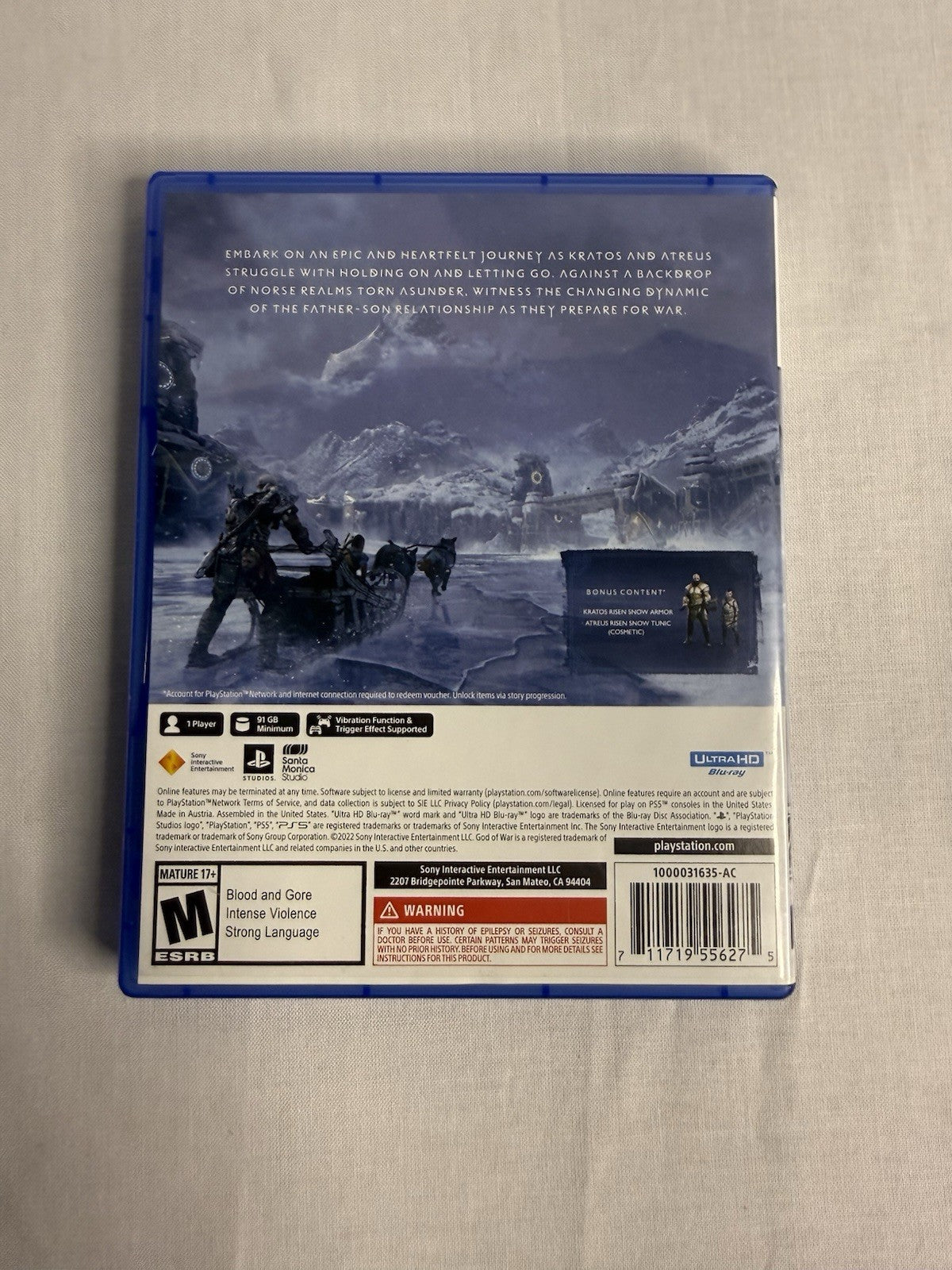 God of War Ragnarök PS5 Game CIB Tested Working PlayStation 5