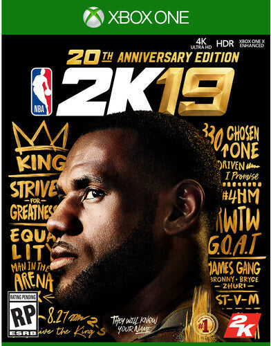 NBA 2K19 20th Anniversary Edition (Microsoft Xbox One, 2018) Complete W/ Poster