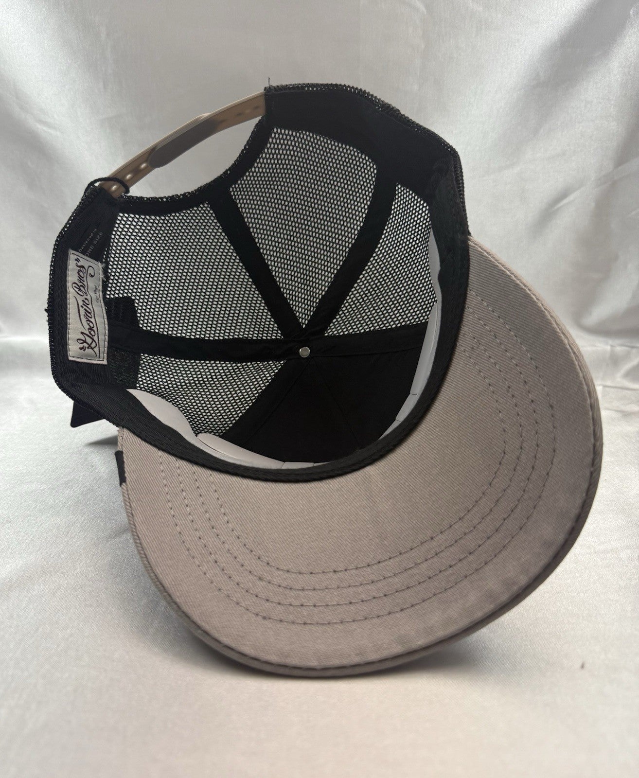 French Bulldog Trucker Hat Gray Black Mesh Adjustable Snapback Curved Cap