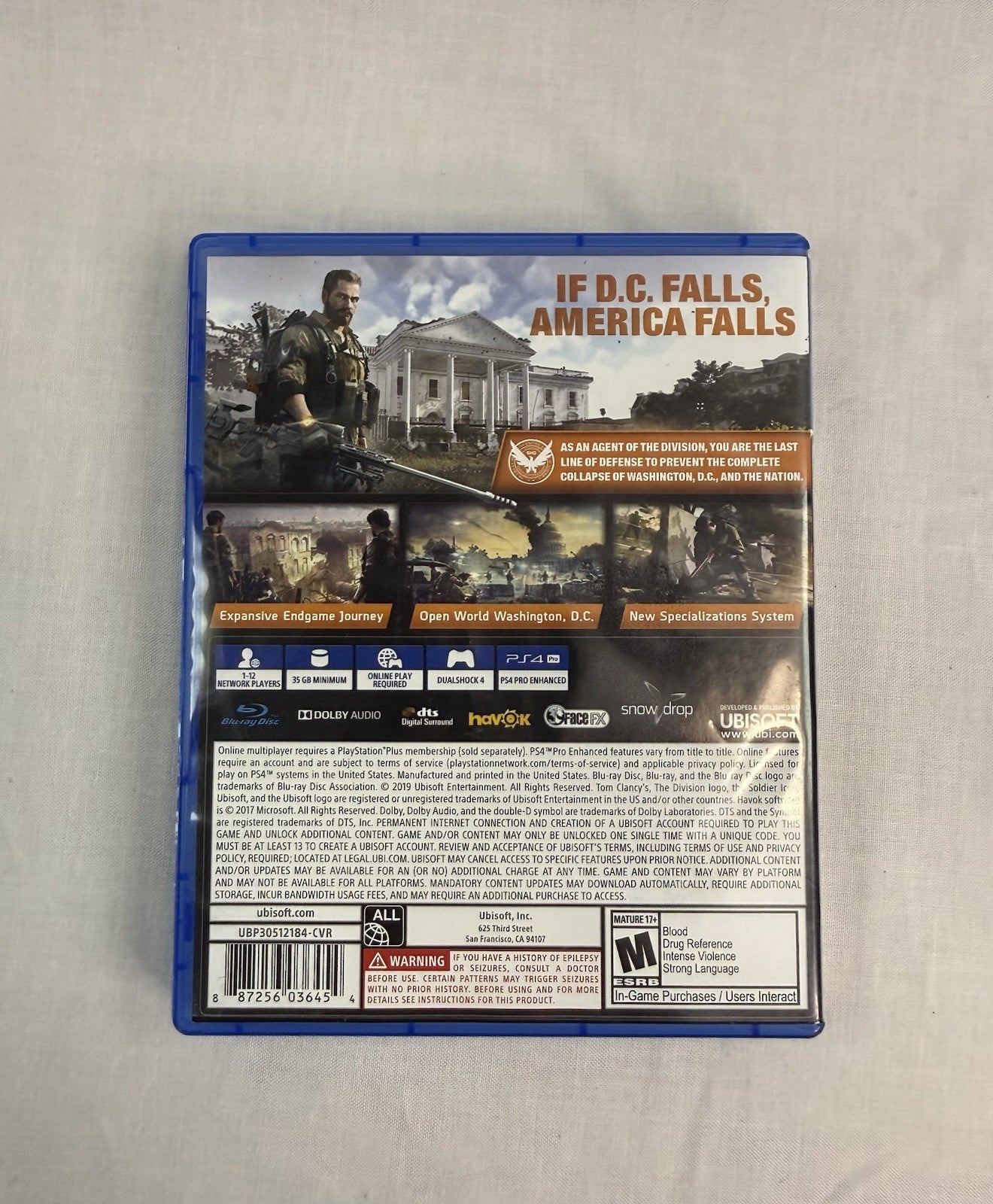 The Division 2 PS4 CIB Complete Tested Ubisoft Online Required
