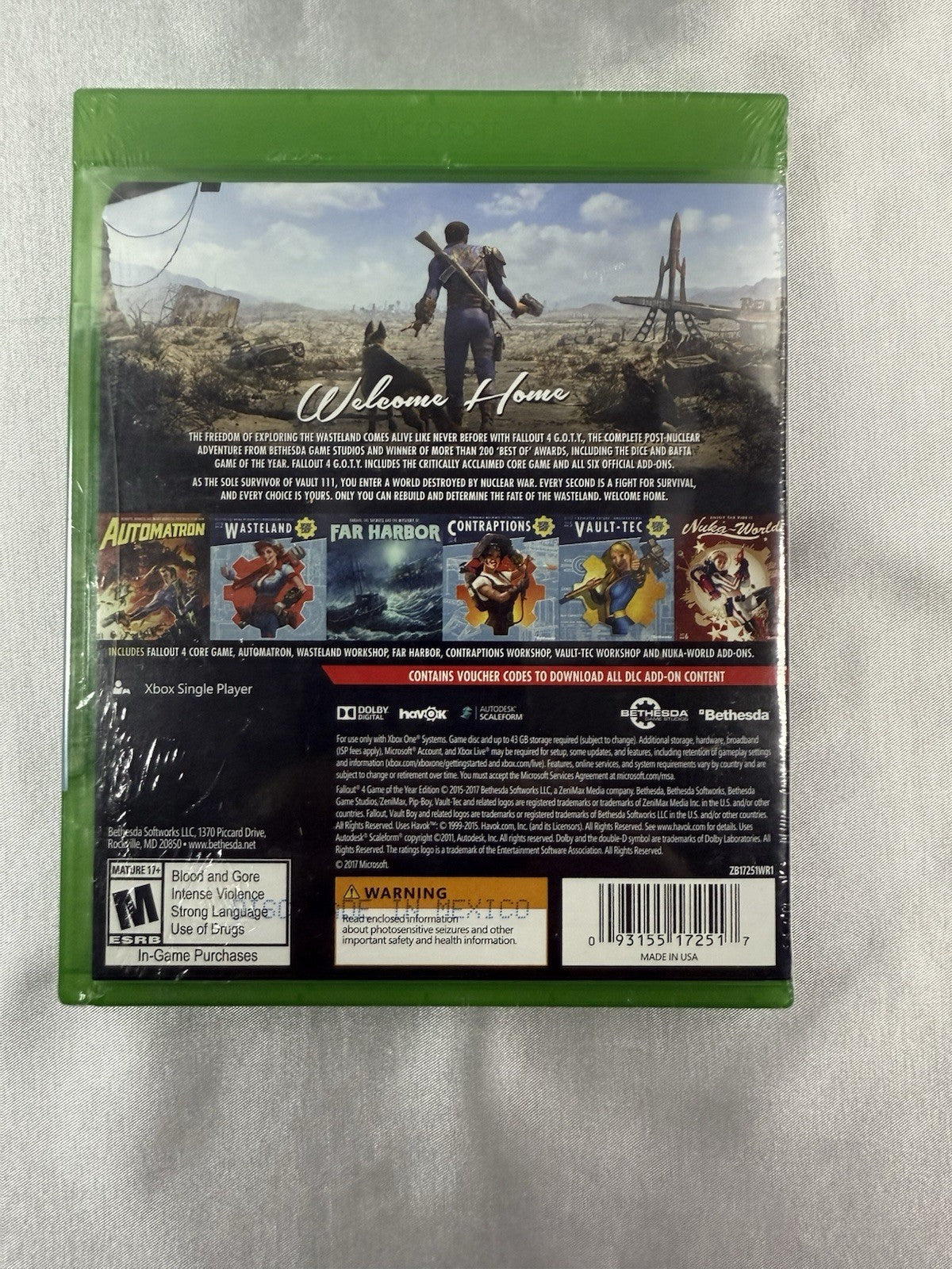 Fallout 4: G.O.T.Y. Edition – Xbox One – Brand New & Sealed
