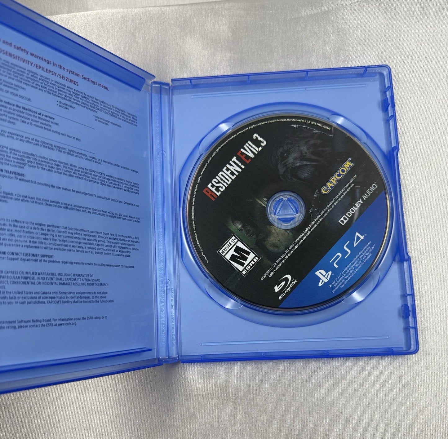 Resident Evil 3 (PS4) | CIB | Tested & Working | Complete-In-Box