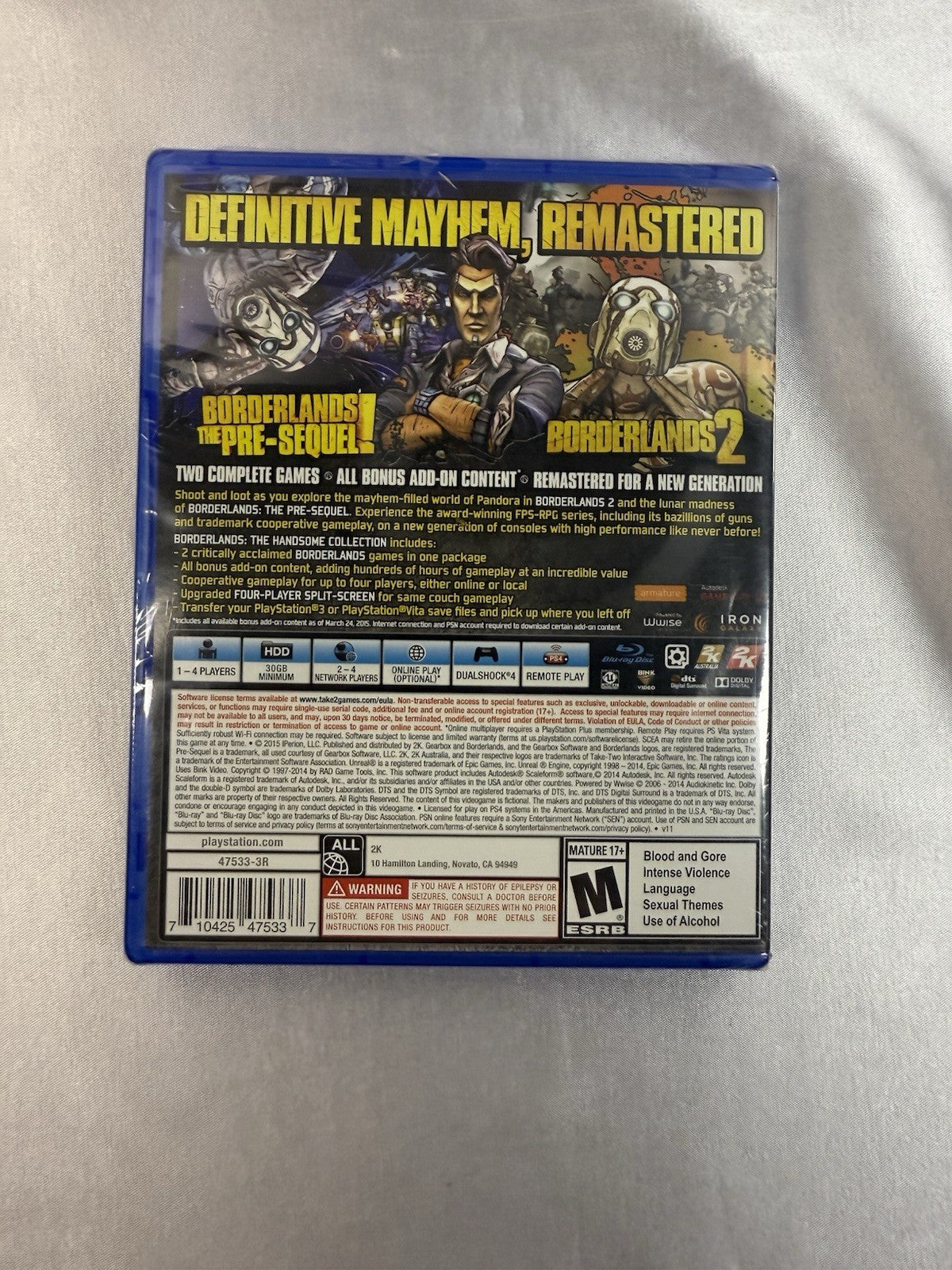 Borderlands: The Handsome Collection – PlayStation 4 – Brand New & Sealed