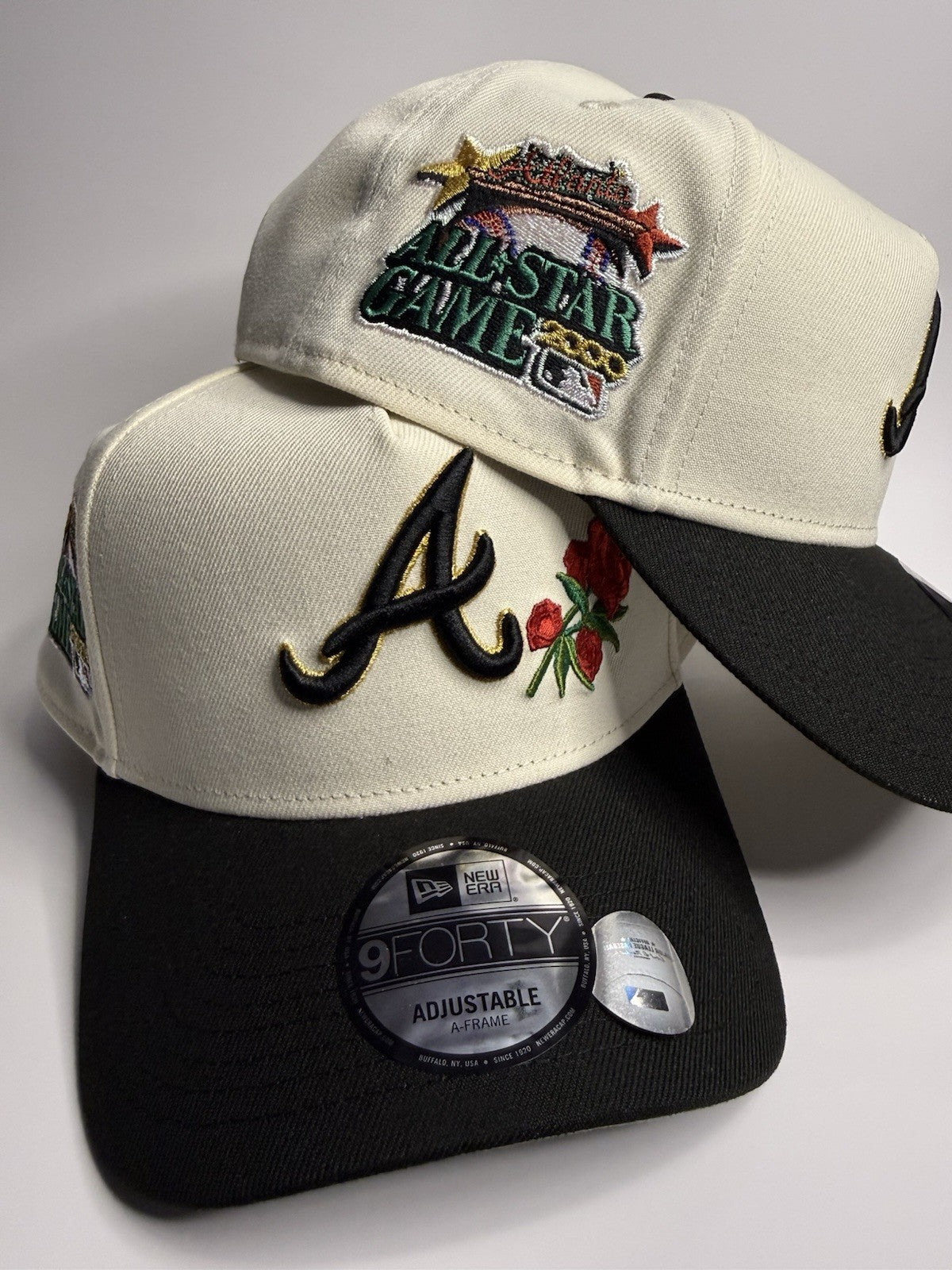 New Era 9FORTY A-Frame Atlanta Braves Rose 2000 All-Star Game Snapback Hat