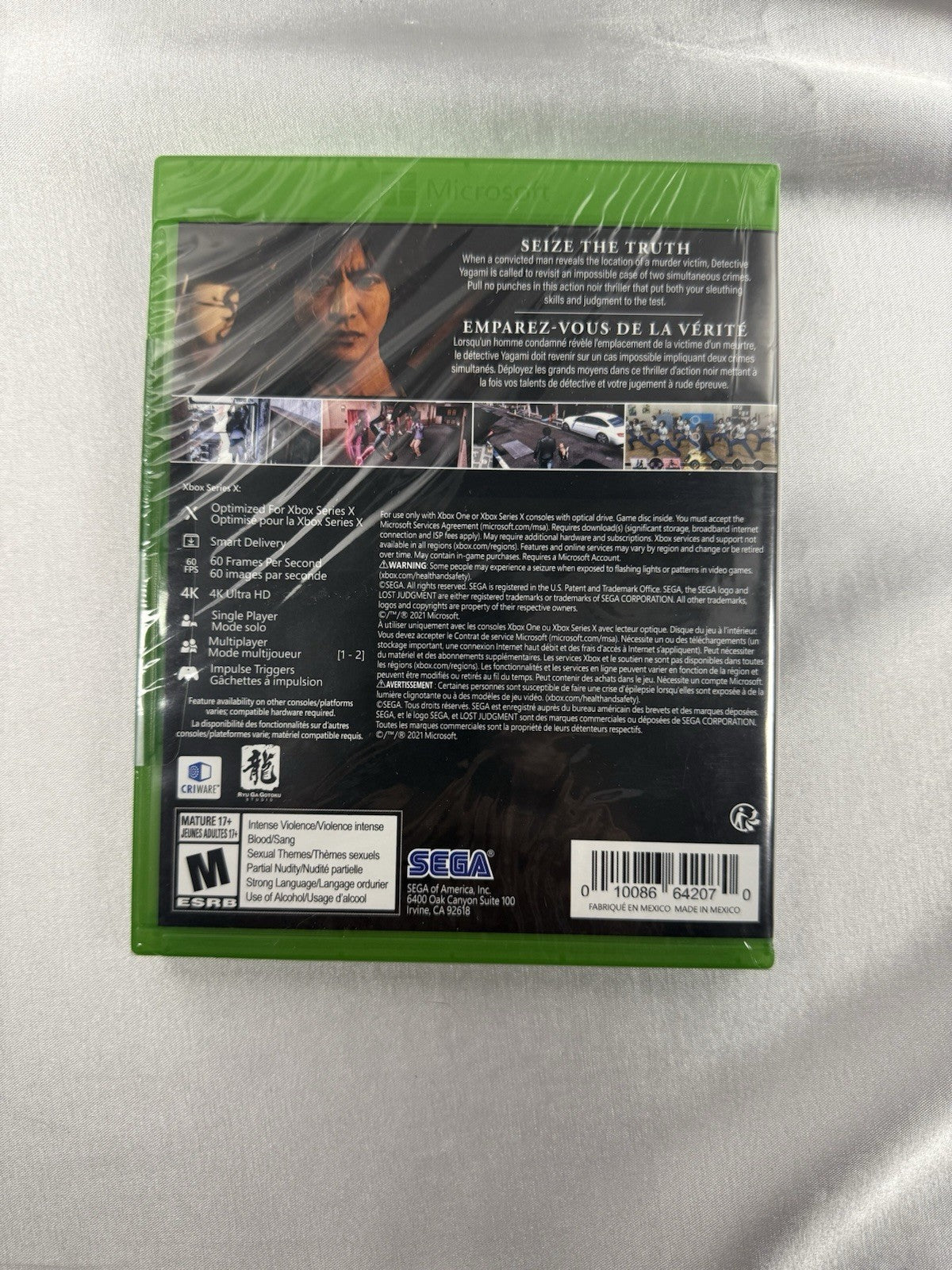 Lost Judgment (Xbox Series X, 2021) Brand New/ Sealed