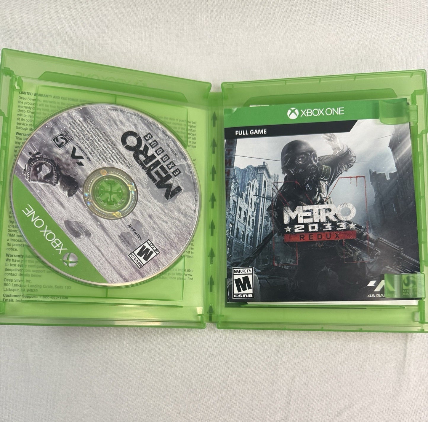 Metro Exodus Xbox One CIB Complete Tested 4K HDR NTSC