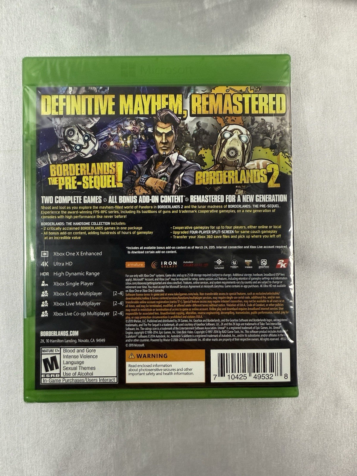 Borderlands: The Handsome Collection – Xbox One – Brand New & Sealed
