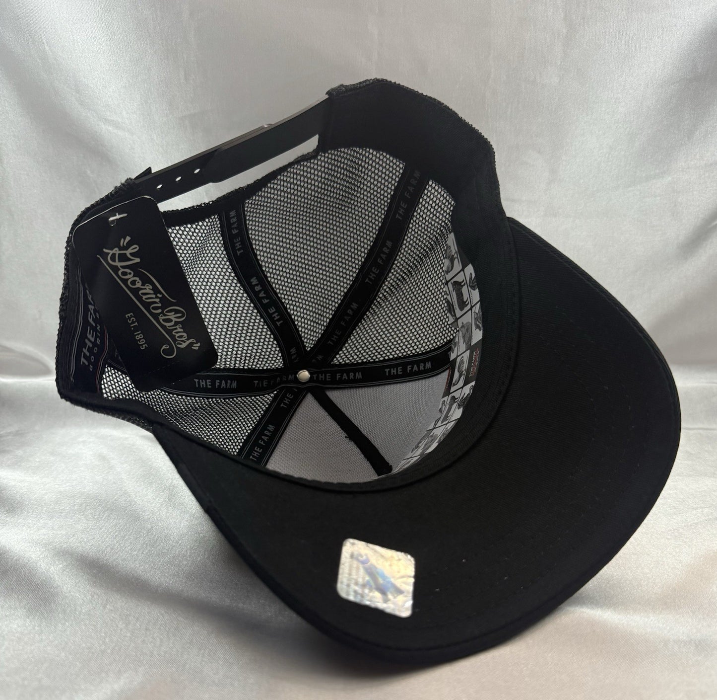 Goorin Bros Stallion Patch Trucker Snapback Hat – Black Mesh Adjustable Cap