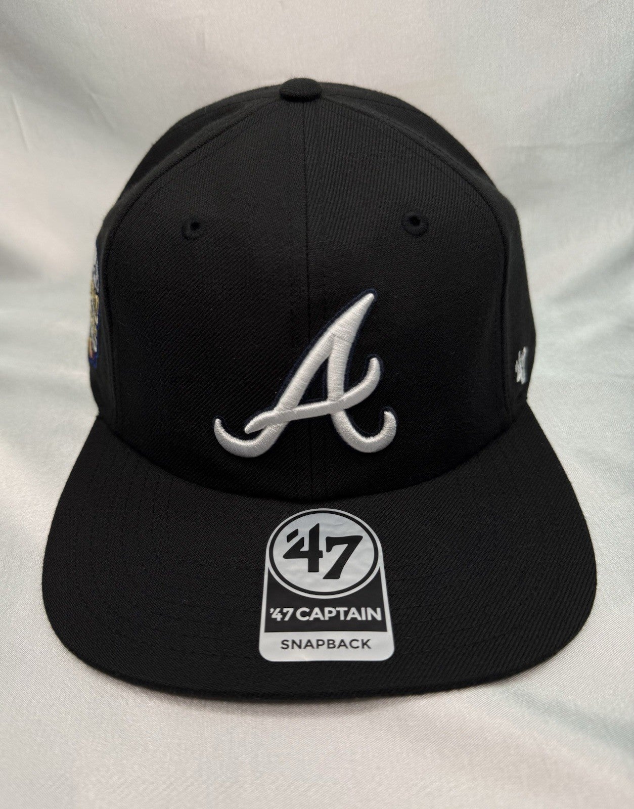 '47 Brand Black Dome Sureshot Captain Atlanta Braves Snapback Hat - Black