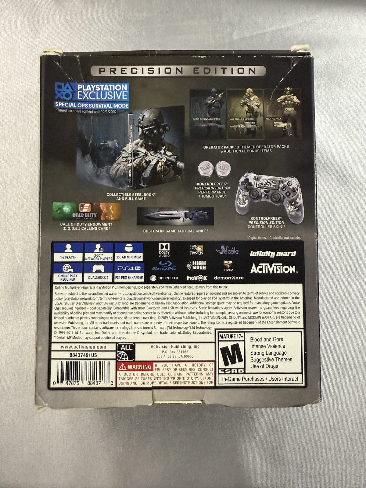 Call Of Duty Modern Warfare Precision Edition - PS4 - Used