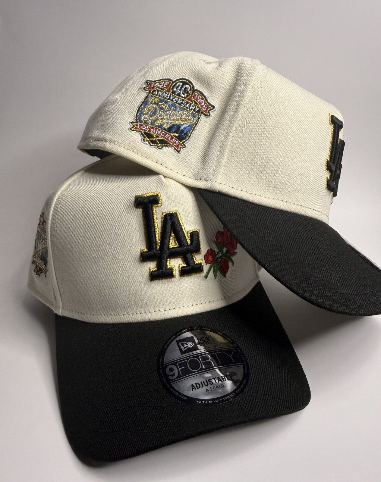 New Era 9FORTY A-Frame Los Angeles Dodgers Rose 40th Anniversary Patch Snapback
