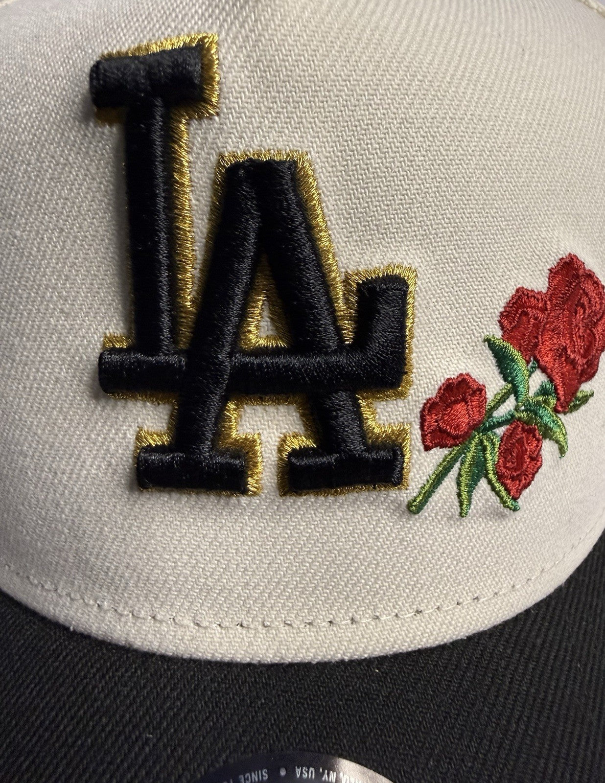 New Era 9FORTY A-Frame Los Angeles Dodgers Rose 40th Anniversary Patch Snapback