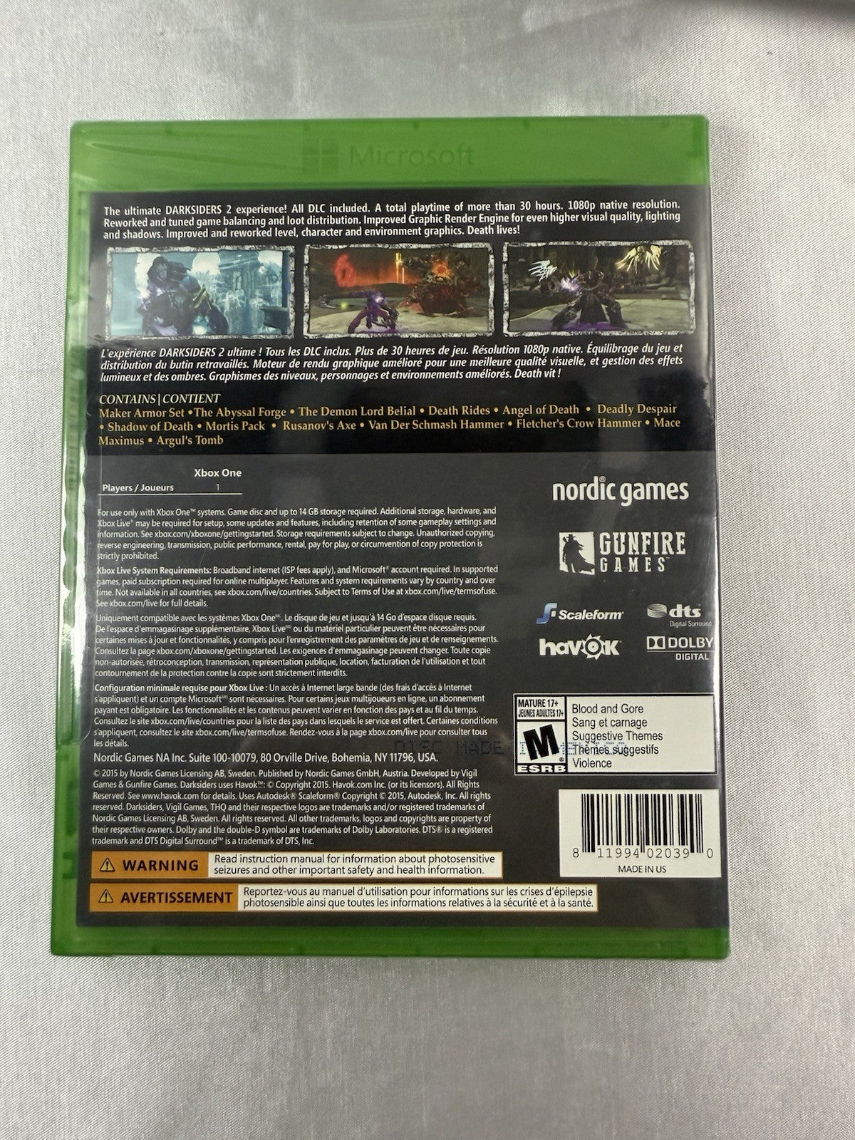 Darksiders II: Deathinitive Edition – Xbox One – Brand New & Sealed