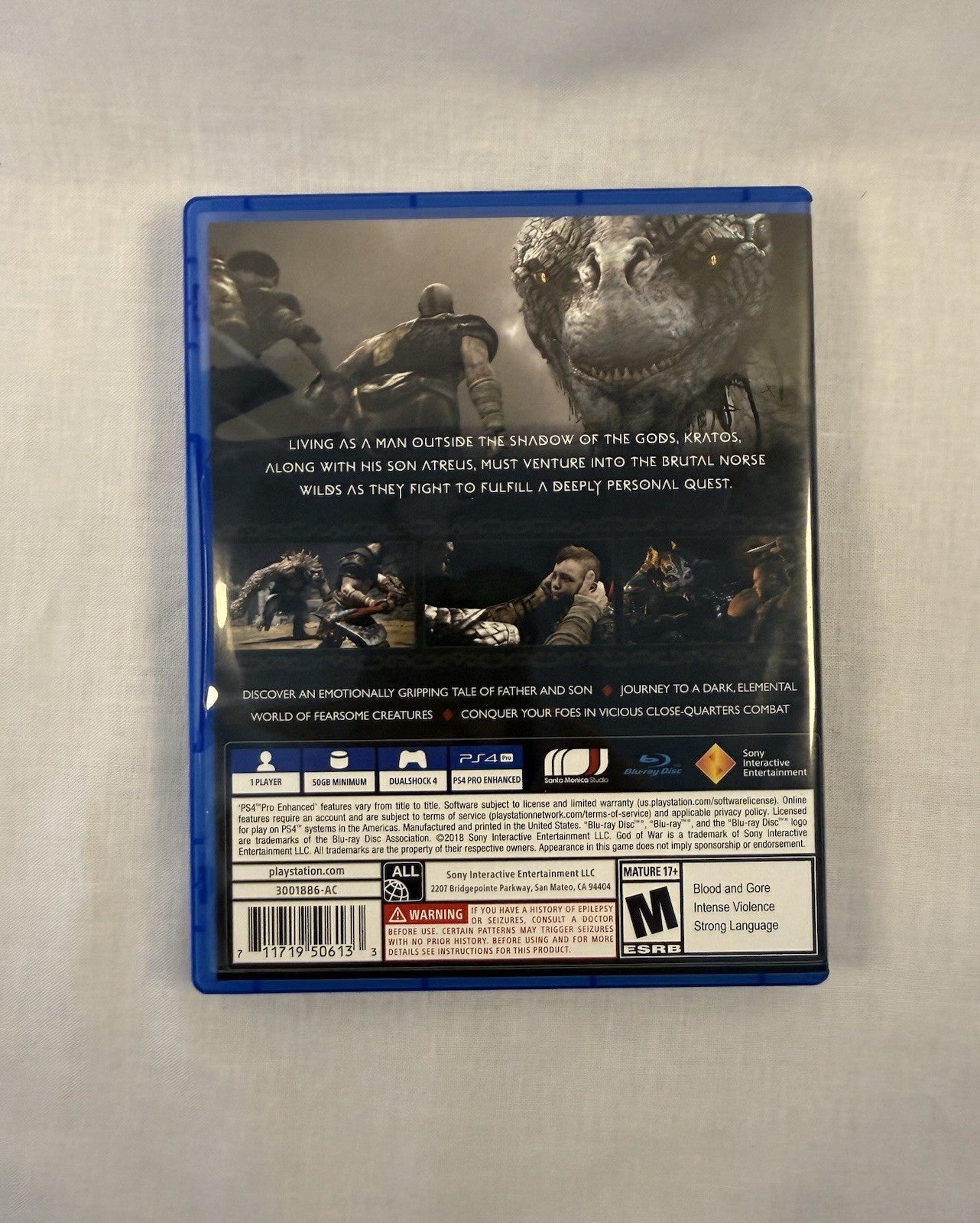 God Of War For PS4 - Sony PlayStation 4