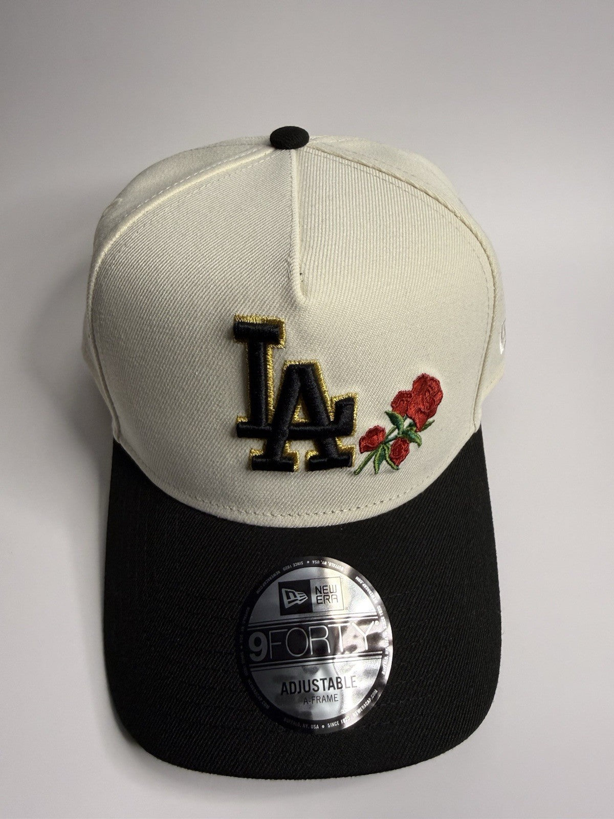 New Era 9FORTY A-Frame Los Angeles Dodgers Rose 40th Anniversary Patch Snapback