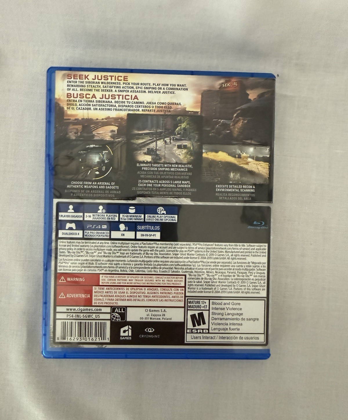 Sniper Ghost Warrior Contracts - Sony PlayStation 4