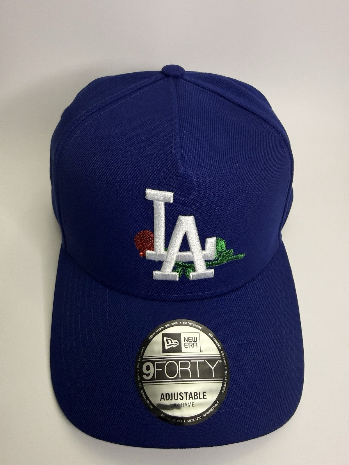New Era 9FORTY A-Frame Los Angeles Dodgers “Rose” 🌹 Snapback – Royal Blue