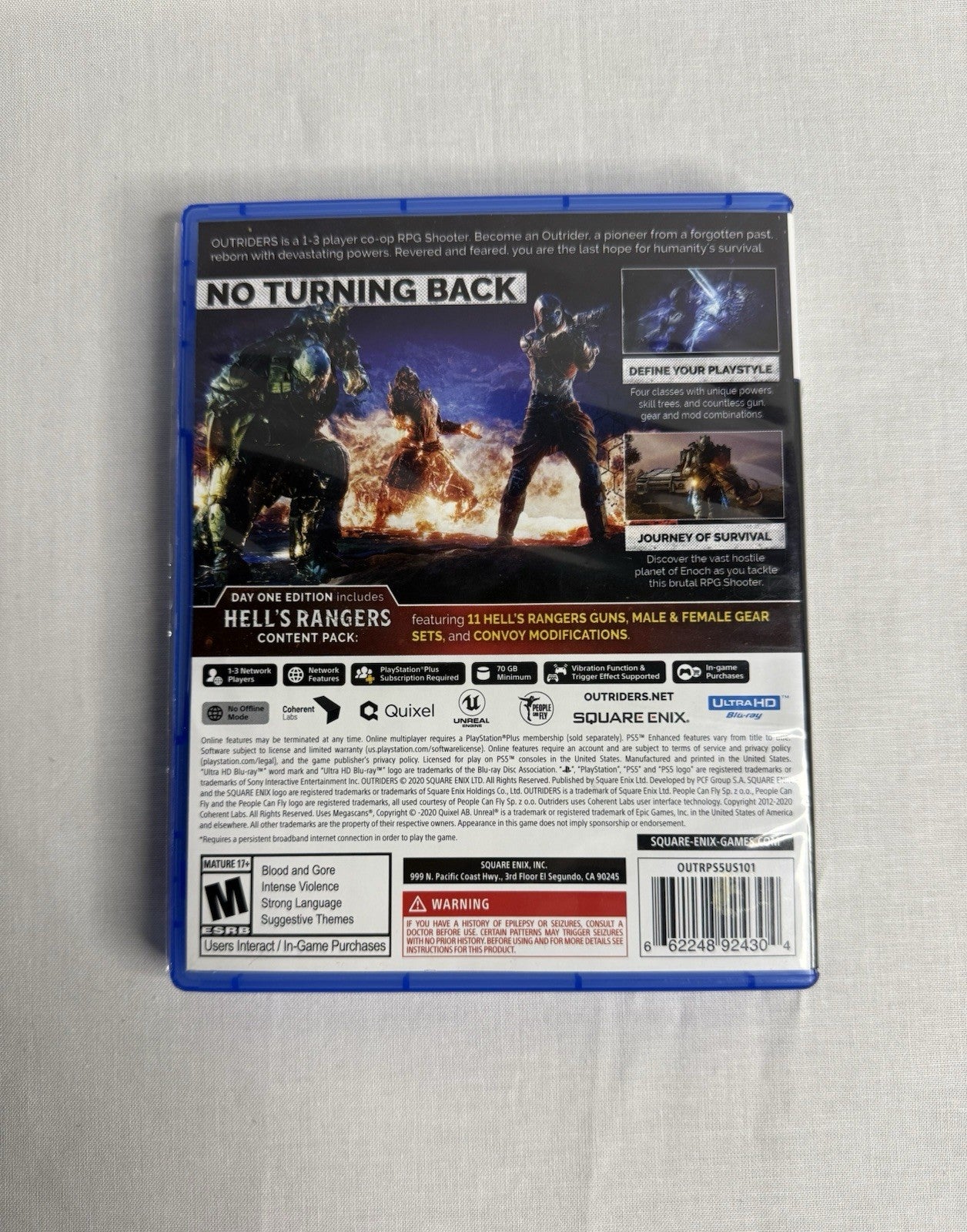 Outriders PS5 Game CIB Day One Edition Tested Working PlayStation 5