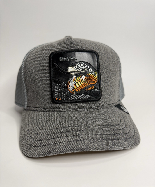 Goorin Bros “MAMBA” Trucker Hat – Grey – Adjustable Snapback