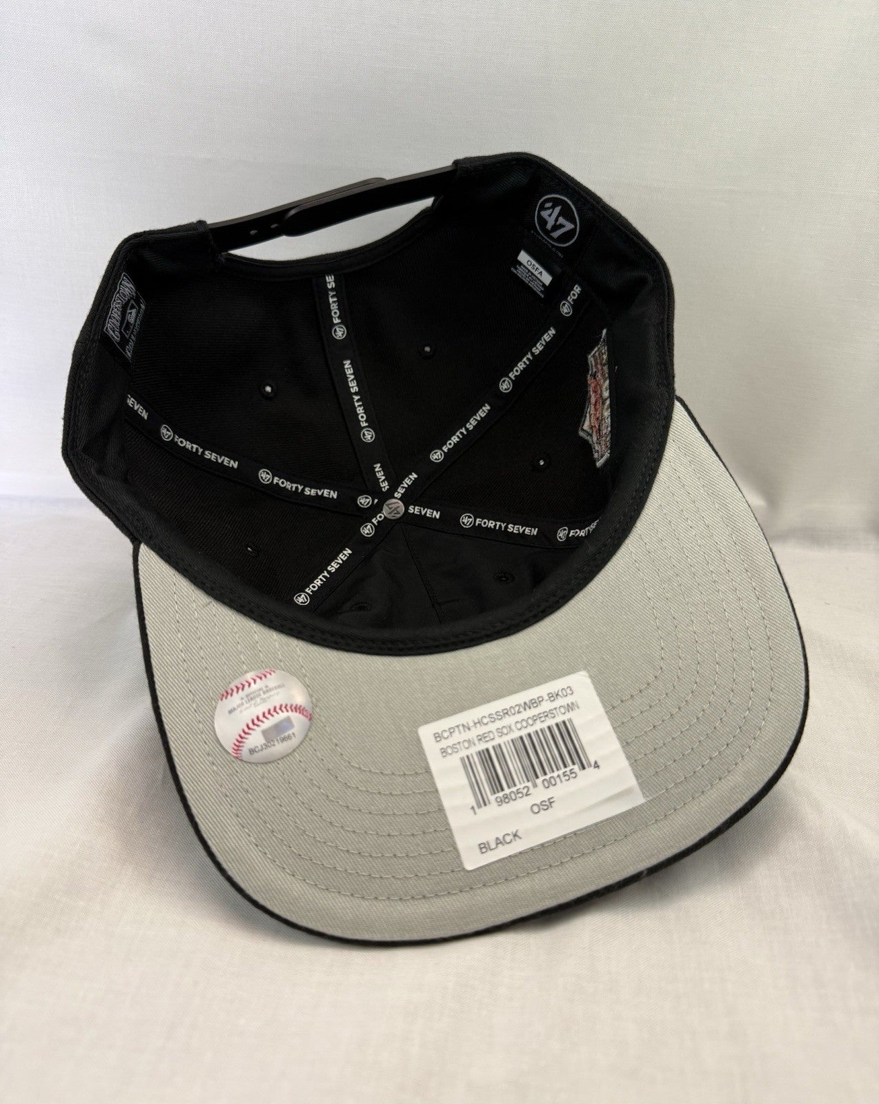 ‘47 Brand Black Dome Sureshot Captain Boston Red Sox Adjustable Hat - Black