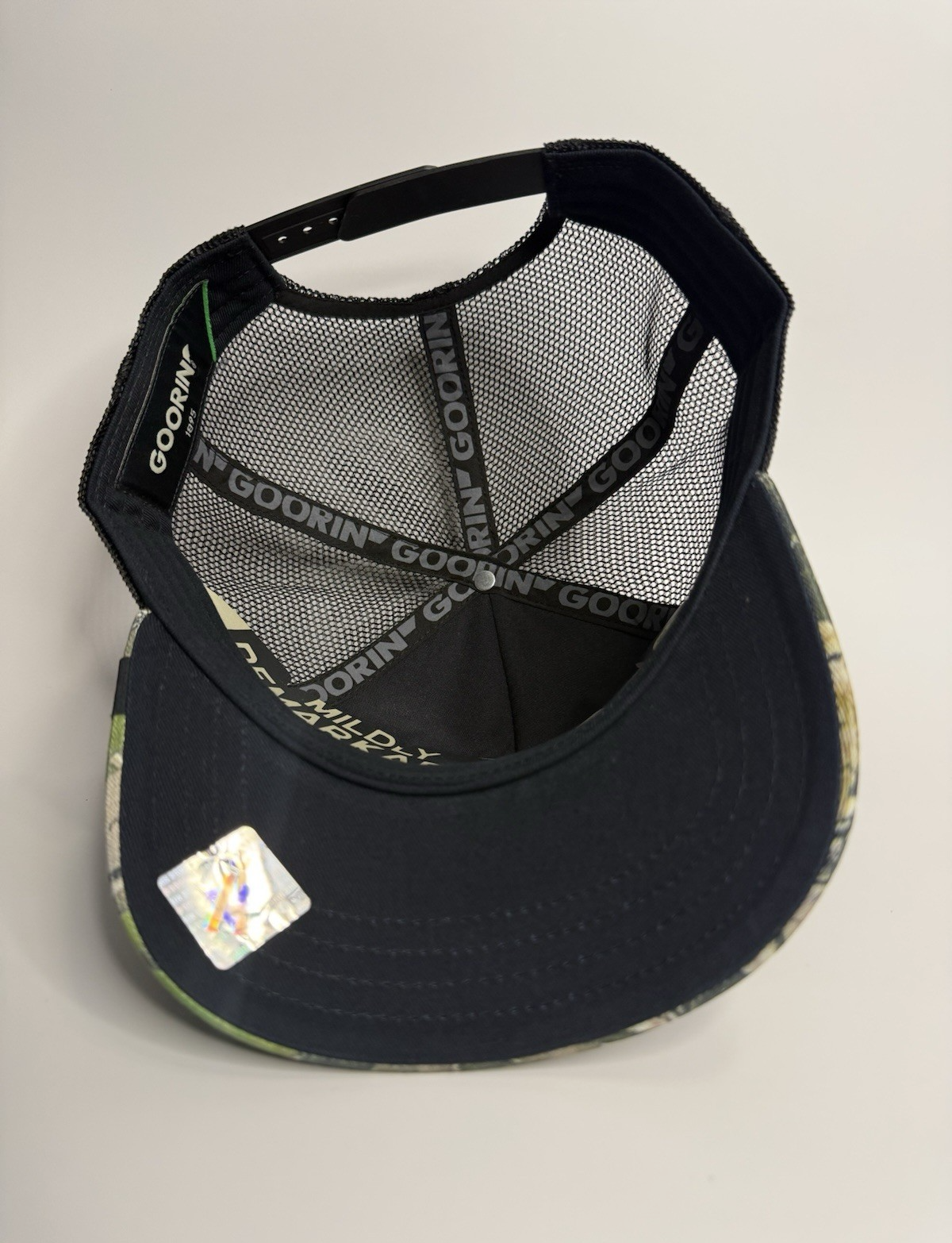 Goorin Bros “THE GOAT (HIM)” Trucker Hat – Camouflage – Adjustable Snapback