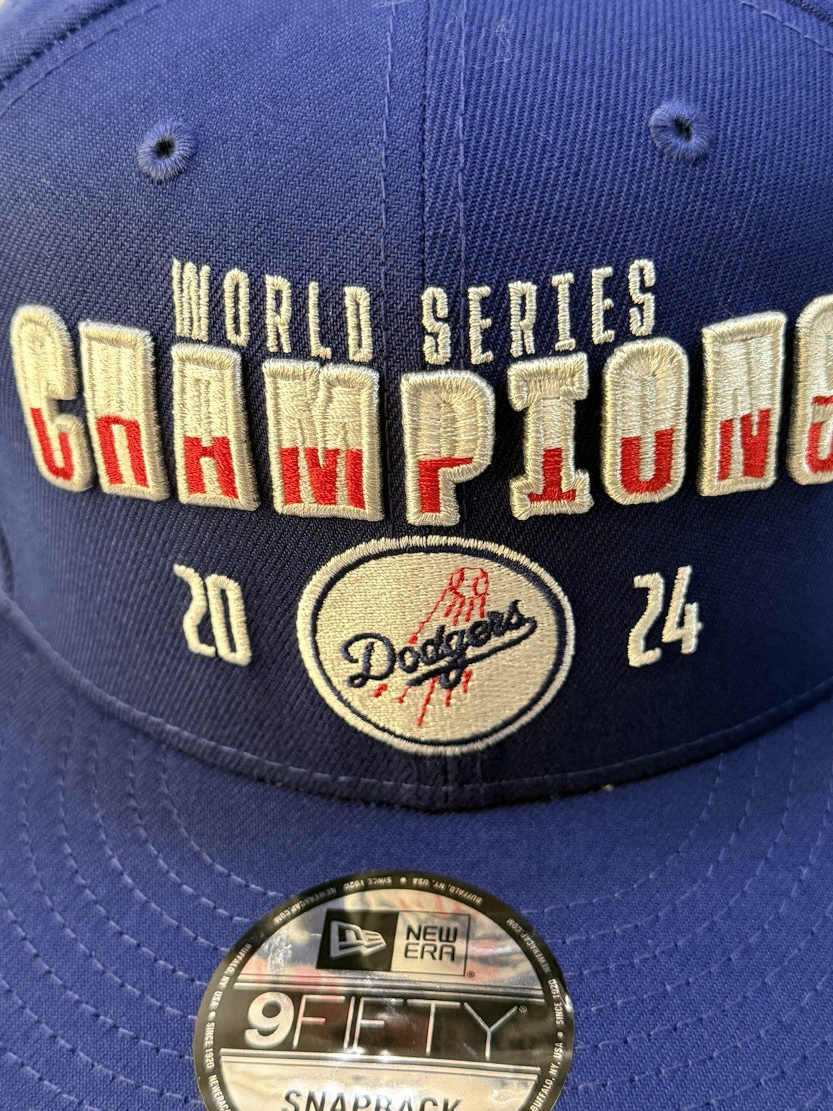 New Era 9Fifty A-Frame Los Angeles Dodgers 2024 World Series Champions Snapback