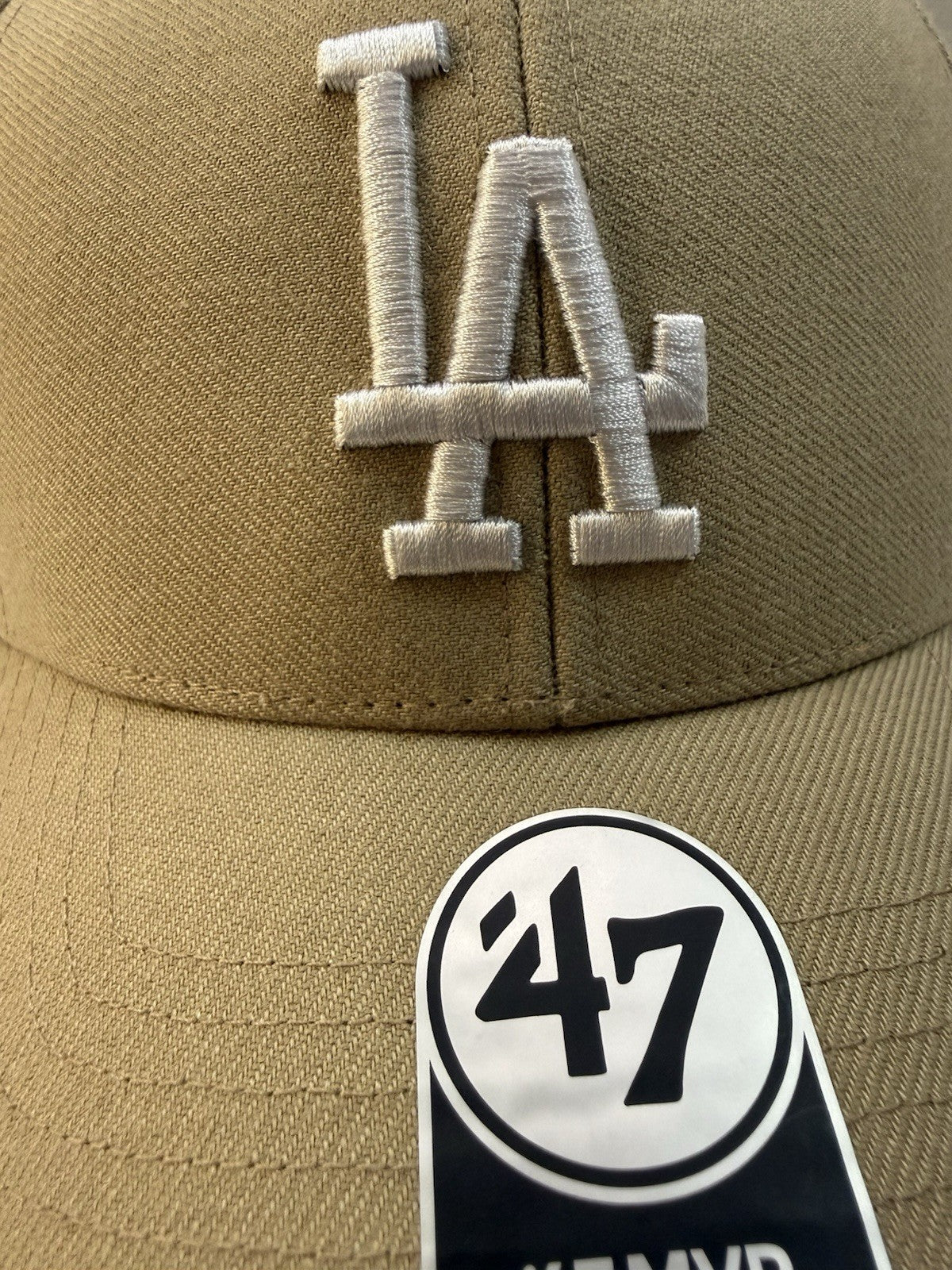 ‘47 Los Angeles Dodgers MVP Adjustable Hat MLB - Khaki/White