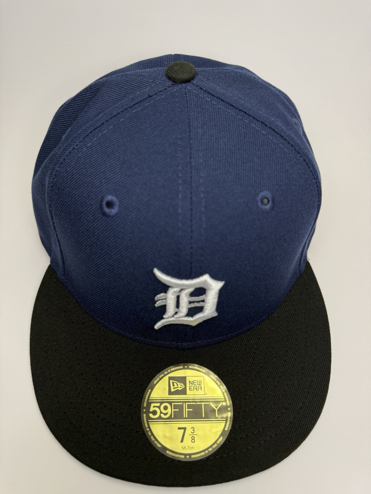 New Era 59FIFTY Detroit Tigers Fitted Hat – Navy/Black – Size 7 1/2