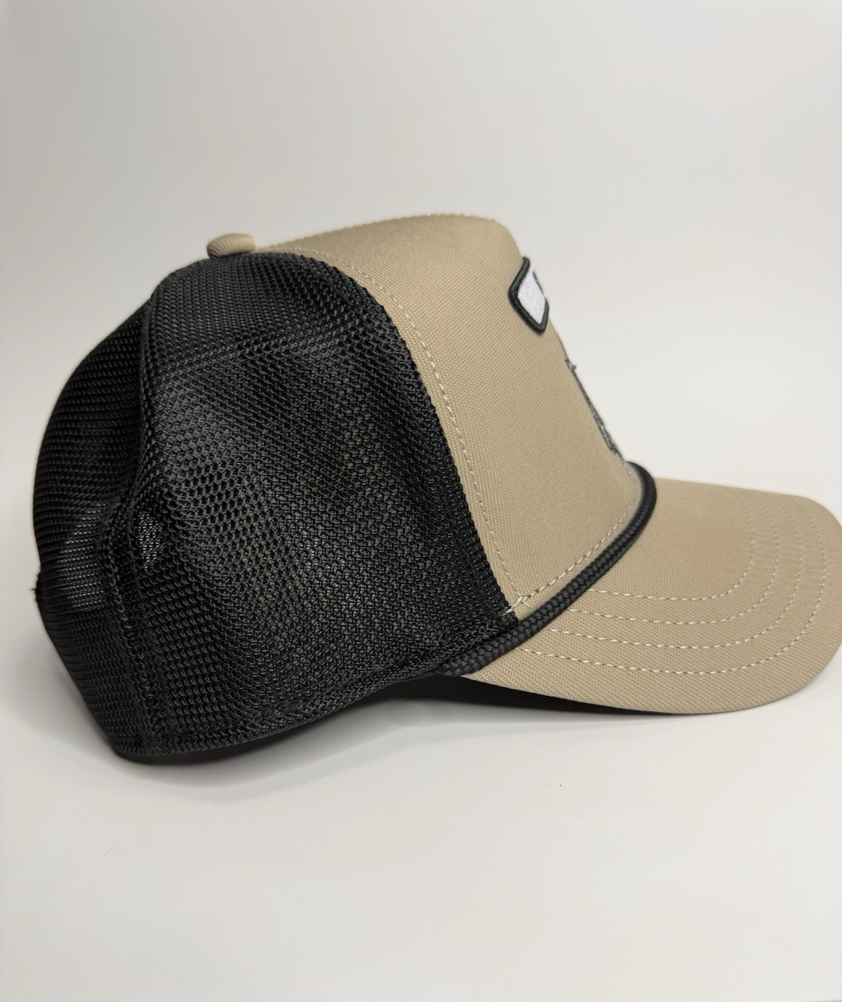 Goorin Bros “GOAT” Trucker Hat – Tan/Black – Adjustable Snapback