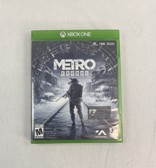 Metro Exodus Xbox One CIB Complete Tested 4K HDR NTSC