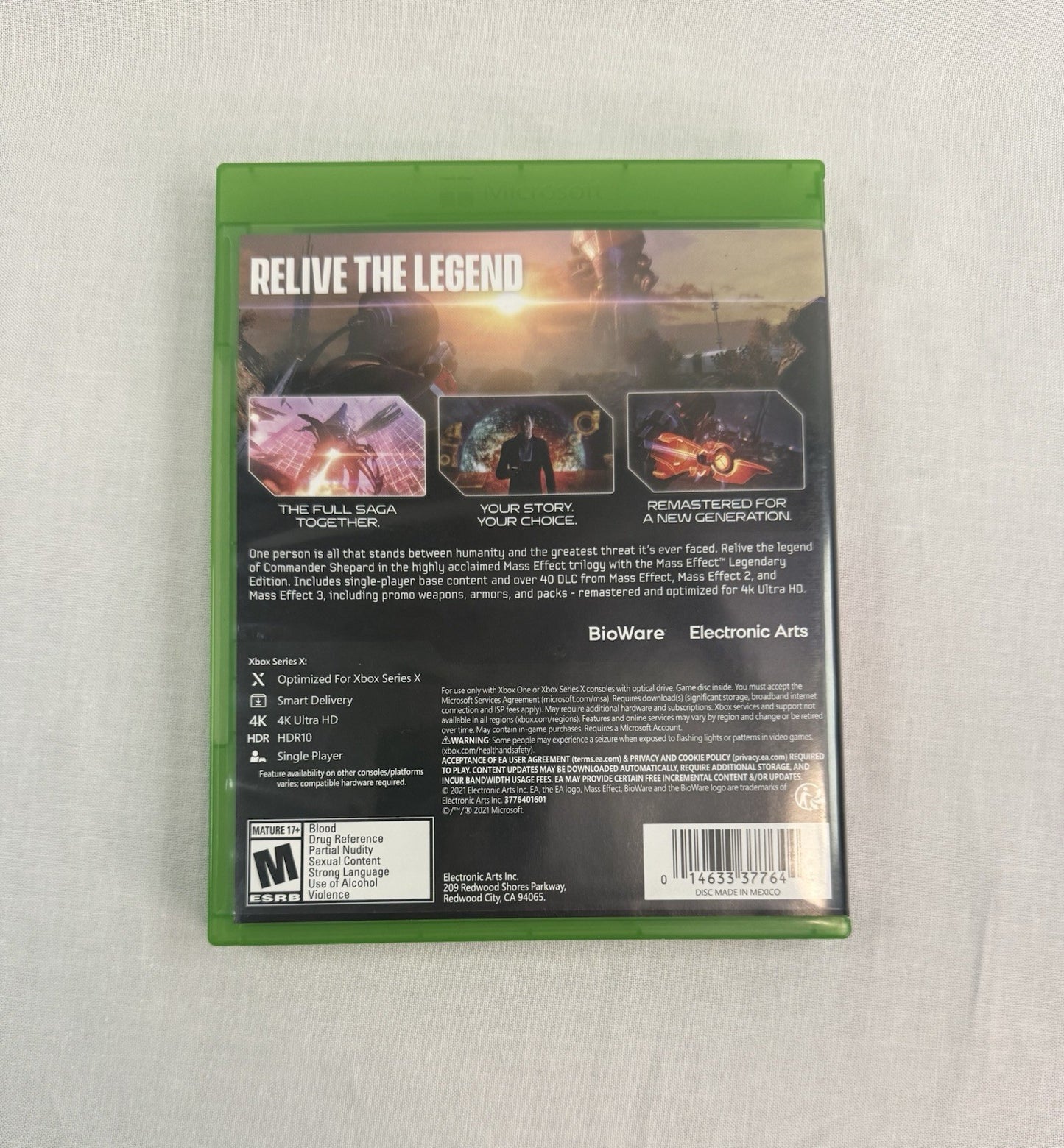 Mass Effect -- Legendary Edition (Microsoft Xbox One, 2021)