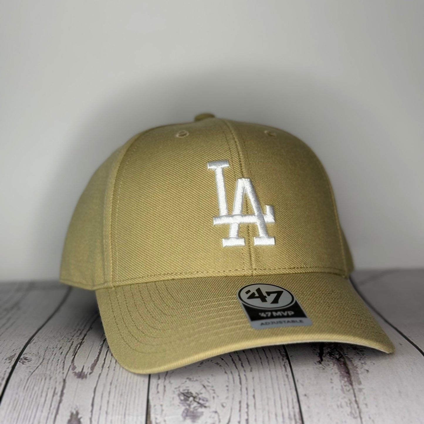 ‘47 Los Angeles Dodgers MVP Adjustable Hat MLB - Khaki/White