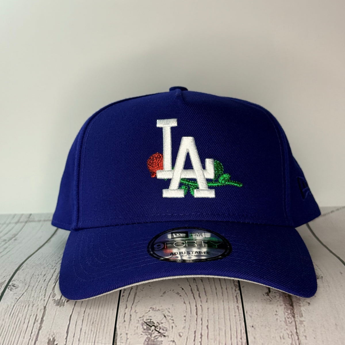 New Era 9FORTY A-Frame Los Angeles Dodgers “Rose” 🌹 Snapback – Royal Blue
