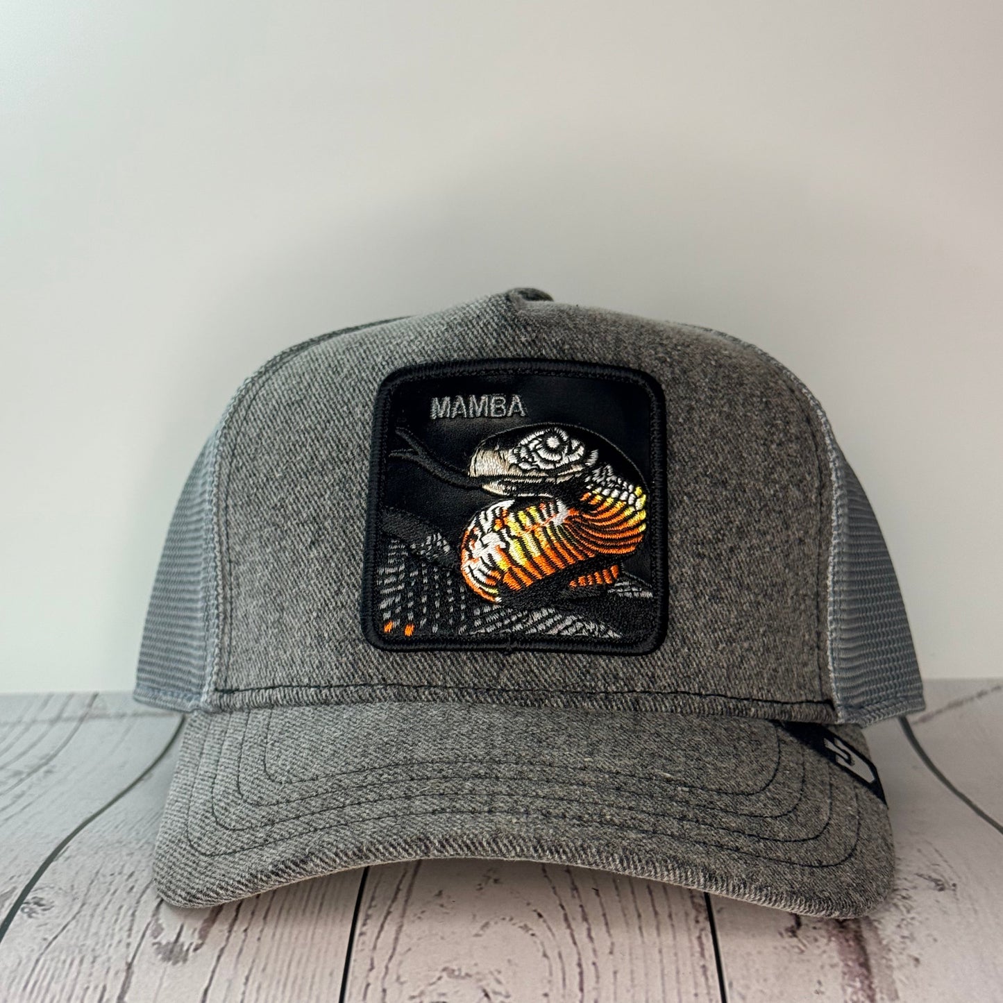 Goorin Bros “MAMBA” Trucker Hat – Grey – Adjustable Snapback